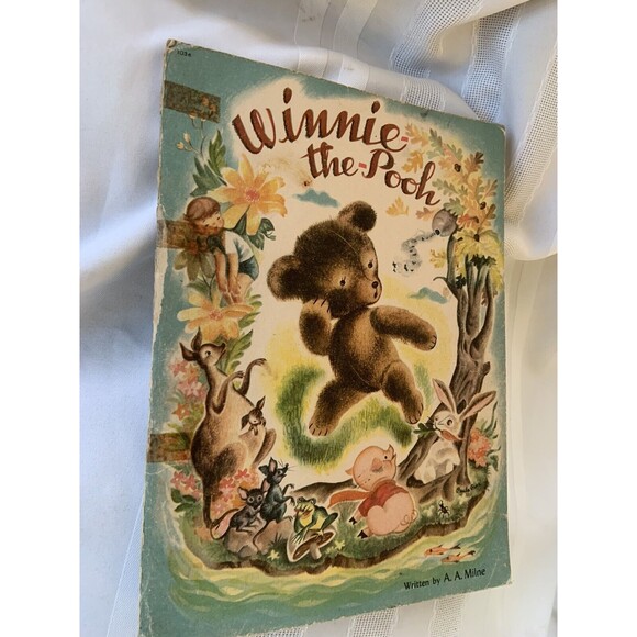 1946 Winnie the Pooh (Three Stories) A.A. Milne children's book Paula Pine art - Picture 2 of 12